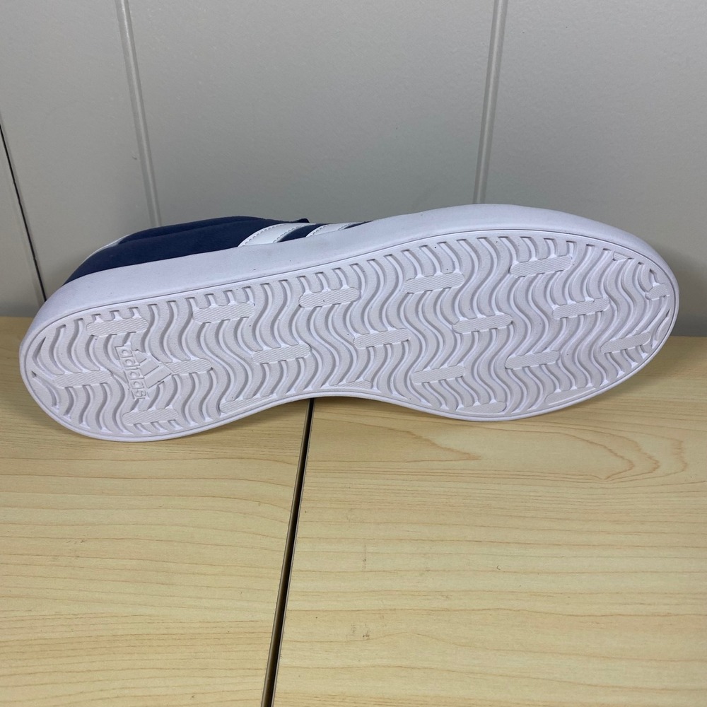 NEW Adidas VL Court 3.0 Mens Navy Blue White Suede Skateboard Shoes Size 10.5 - Picture 5 of 9